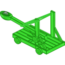 download Catapult clipart image with 90 hue color