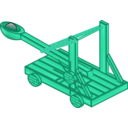 download Catapult clipart image with 135 hue color