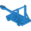 download Catapult clipart image with 180 hue color