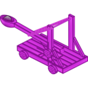download Catapult clipart image with 270 hue color