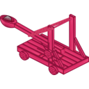 download Catapult clipart image with 315 hue color