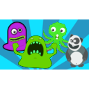 download Weird Monster Creature Party clipart image with 90 hue color