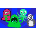 download Weird Monster Creature Party clipart image with 135 hue color