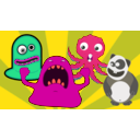 download Weird Monster Creature Party clipart image with 315 hue color