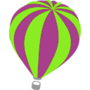 download Hot Air Balloon clipart image with 90 hue color