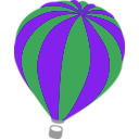 download Hot Air Balloon clipart image with 270 hue color