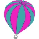 download Hot Air Balloon clipart image with 315 hue color