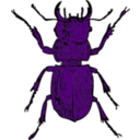 download Stag Beetle clipart image with 270 hue color