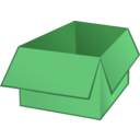 download Open Box clipart image with 90 hue color
