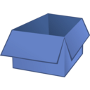download Open Box clipart image with 180 hue color