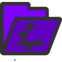 download Folder Red Open clipart image with 270 hue color