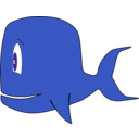 download Whale clipart image with 45 hue color