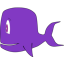 download Whale clipart image with 90 hue color