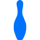 download Bowling Pin Orange clipart image with 180 hue color