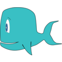 download Whale clipart image with 0 hue color