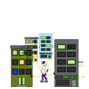 download Net Neighborhood clipart image with 45 hue color