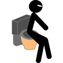 download Toilet clipart image with 180 hue color