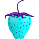 download Strawberry clipart image with 180 hue color