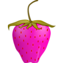 download Strawberry clipart image with 315 hue color