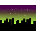 download City Sky clipart image with 90 hue color