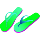 download Flipflops clipart image with 90 hue color