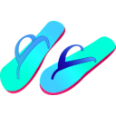 download Flipflops clipart image with 135 hue color