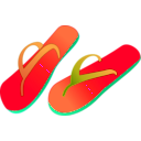 download Flipflops clipart image with 315 hue color