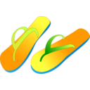 download Flipflops clipart image with 0 hue color