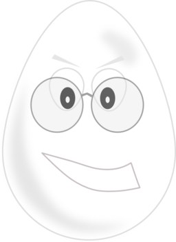 Egg Wear Glasses