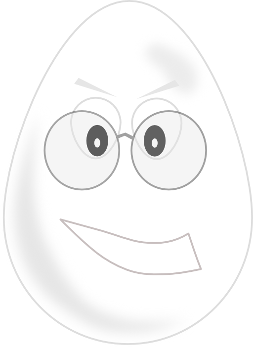 Egg Wear Glasses