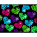 download Red Heart clipart image with 135 hue color