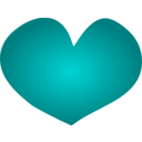 download Cuore Heart clipart image with 180 hue color