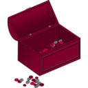 download Treasure Chest clipart image with 315 hue color