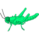 download Locust clipart image with 90 hue color
