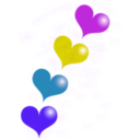 download Red Heart clipart image with 225 hue color