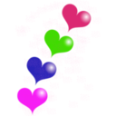 download Red Heart clipart image with 270 hue color