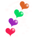 download Red Heart clipart image with 315 hue color