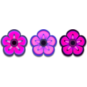 download Flowers clipart image with 270 hue color