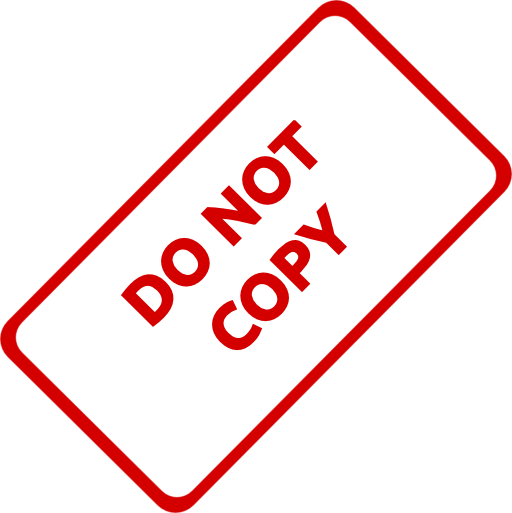 Do Not Copy Business Stamp 1