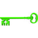 download Golden Key clipart image with 45 hue color