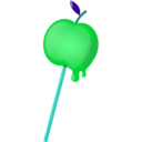 download Sugar Coated Apple clipart image with 135 hue color