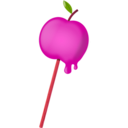 download Sugar Coated Apple clipart image with 315 hue color