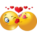 Kissing Couple Smiley Emoticon