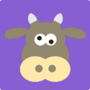 download Cow For Linus clipart image with 45 hue color