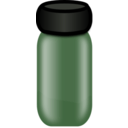 download Amber Vial clipart image with 90 hue color