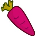 download Cartoon Carrot clipart image with 315 hue color