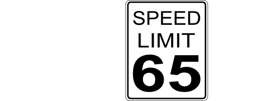 Ca Speed Limit 65 Roadsign
