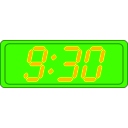 download Digital Clock clipart image with 45 hue color