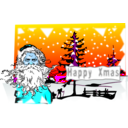 download Xmas Postcard clipart image with 180 hue color