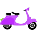 download Vespa 1957 clipart image with 90 hue color